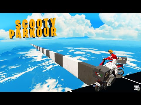 GTA 5 (Hindi): Scooty Parkour To Hard Parkour! | Funny Moment GTA