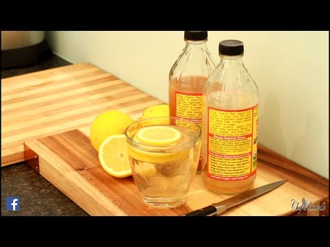 Flat Tummy With Apple Cider Vinegar Lemon Honey Water | Recipes By Chef Ricardo