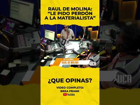 Raúl de Molina pide perdón a La Materialista. https://youtu.be/0Qa7LPl6pgE