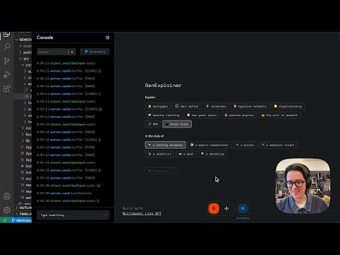 Multimodal Live API demo: GenExplainer