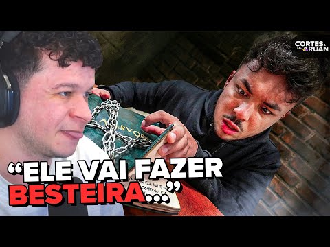 ARUAN REAGE: ABRI O LIVRO DA LENDA DA ÁRVORE E ELE APARECEU😱 *a maldição é real?* (BRUNO BARRETO)