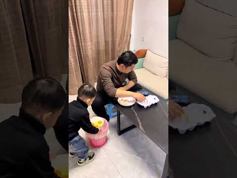 Dad was fascinated by his phone and almost got rid of his cute baby by his mother. Father and so