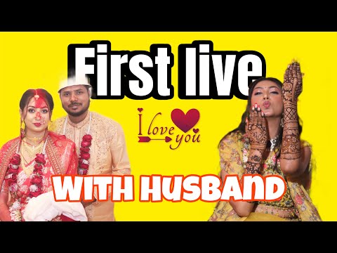 First Live with Husband ❤️🧿