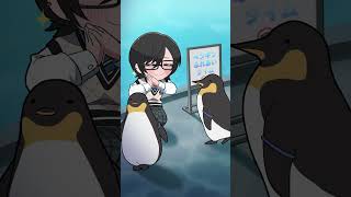 四季凪アキラとくろいこ🐱幸せふれあいタイム🐧　#学園ゔぉるたくしょん #わんにゃくしょん #VOLTACTION #ヴォルタShorts