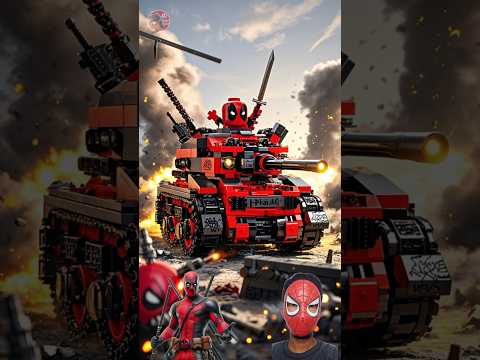 🔥 Lego Spider-Man all superheroes as tank🔥#lego #spiderman #shorts