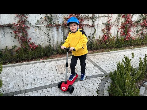 Fatih selim Yusuf’a Let’s Ride ışıklı scooter hediye etti🤩🎁 Yusuf çok sevindi birlikte sürdüler😄