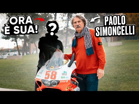 CONSEGNO L'APRILIA RS250 AL VINCITORE! ❤️ CON PAOLO SIMONCELLI🔥