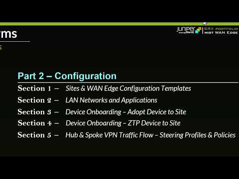 Mist AI Driven WAN – Configuration Guides Overview