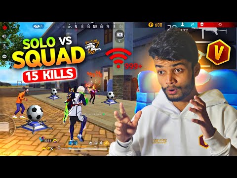 Pro V Badge Solo Vs Squad 15 Kills Booyah 🔥 Free Fire × Blue Lock - Attitude Gamers