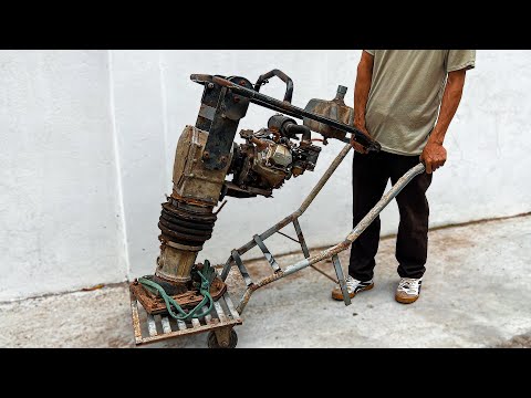 Restoration Of A Severely Damaged Old Jump Jack Compactor // Restoration Of a Jump Jack Compactor