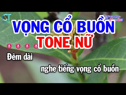 Karaoke Vọng Cổ Buồn Tone Nữ ( Dm ) Nhạc Sống Mới || Karaoke Đồng Sen