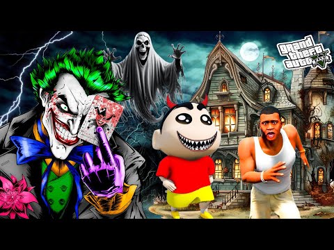 GTA 5 : Franklin Save Shinchan Psycho Horror House in GTA 5 Tamil !