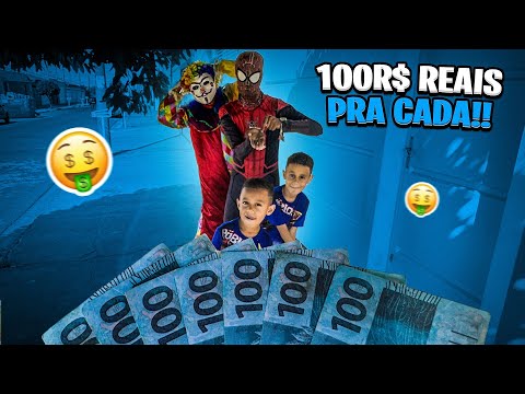 UMA NOTA DE 100$ PRA CADA 🤣🤣