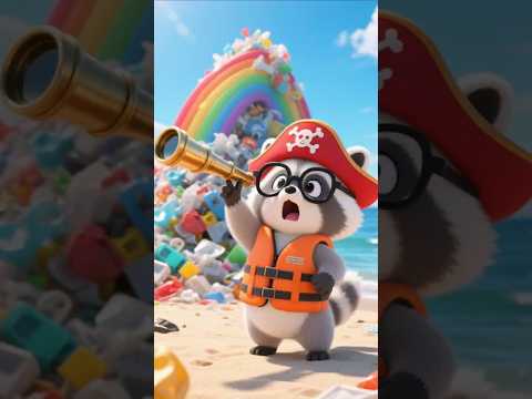 ¡GIGANTE MARINO DE PLÁSTICO! Océano Contaminado 🌊 #BibiyAbuela #elgato #Shorts #Océano