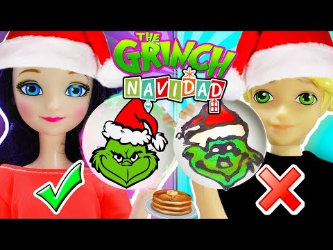Pancake Art Challenge "THE GRINCH"