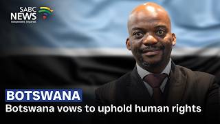 YouTube video thumbnail: Botswana Vows to Uphold Human Rights - Speaker of Parliament Dithapelo Keorapetse Shares More
