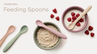 Comfy Cubs Silicone Baby Spoons Set (6 Pack) – Soft, Safe & Perfect for Baby