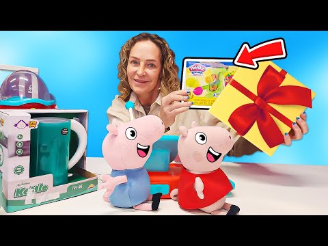 🎁 Was schenkt Peppa Mama Wutz? Peppa & Schorsch im Spielzeugladen von Nicole! 🛍️✨