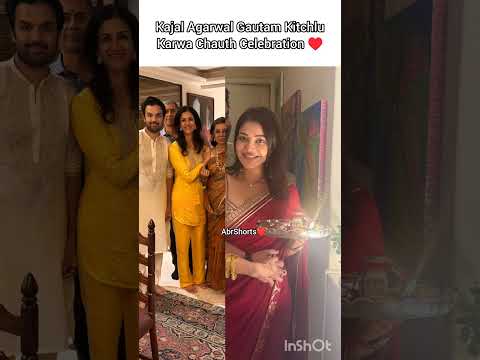 #kajalagarwal #gautamkitchlu #romantic #karwachauth #celebration #look #tamil #love #shorts #yt ♥️🔥