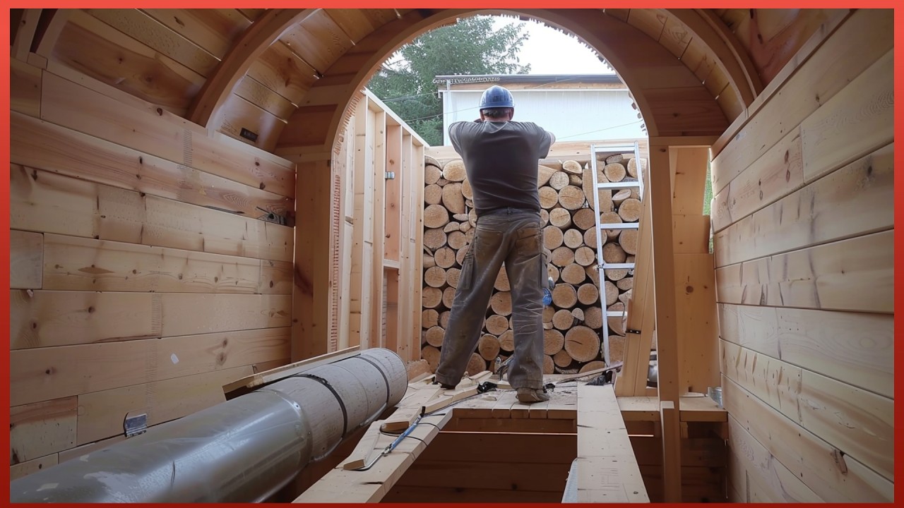 Man Builds Underground Sauna in his Backyard | Start to Finish by
