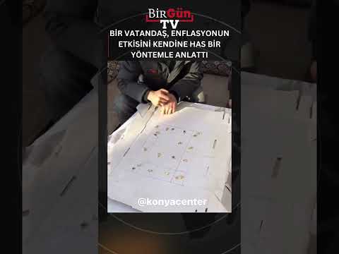 Bir vatandaş, enflasyonun etkisini kendine has bir yöntemle anlattı.