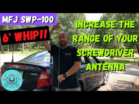 MFJ SWP-100 | 6 Foot Screwdriver Antenna Whip
