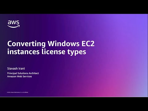 Converting Windows EC2 instances license types | Amazon Web Services