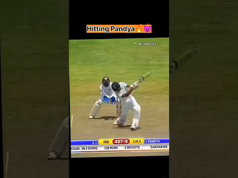 Hitting Pandya🔥😈 Test Match 🏏💥💯#hardikpandya #cricket #testcricket #viral #india #bcci #ytshorts#yt