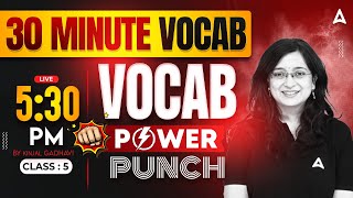 The Vocab Show | Class 5 | Bank Exams Vocab, Grammar, Reading, Pronunciation | Kinjal Ma'am