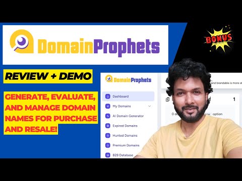 DomainProphets Review – Generate, evaluate, and manage domain names for purchase and resale!