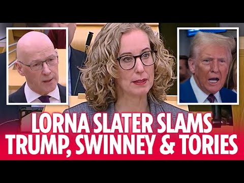 Lorna Slater takes aim at President Trump, John Swinney & the Tories