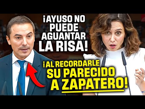 AYUSO DESATA un ATAQUE de RISA al RECORDARLE a "ZAPATERITO"😂¡¡SU PARECIDO CON ZAPATERO!!😂