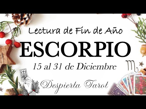 ESCORPIO ♏ Luz y Amor (te enamoras❤️) 15 al 31 de Diciembre #tarot  #horoscopo