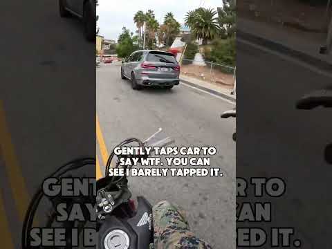 Lady Almost Runs Over Motorcycle Driver