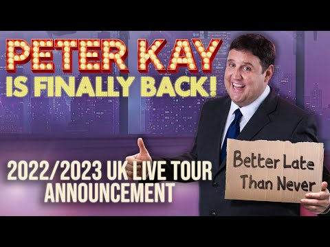 Peter Kay UK Live Tour Announcement