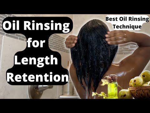 OIL RINSING DRY RELAXED HAIR FOR MOISTURE GROWTH RETENTION!  TREATMENT FOR INTENSE MOISTURE