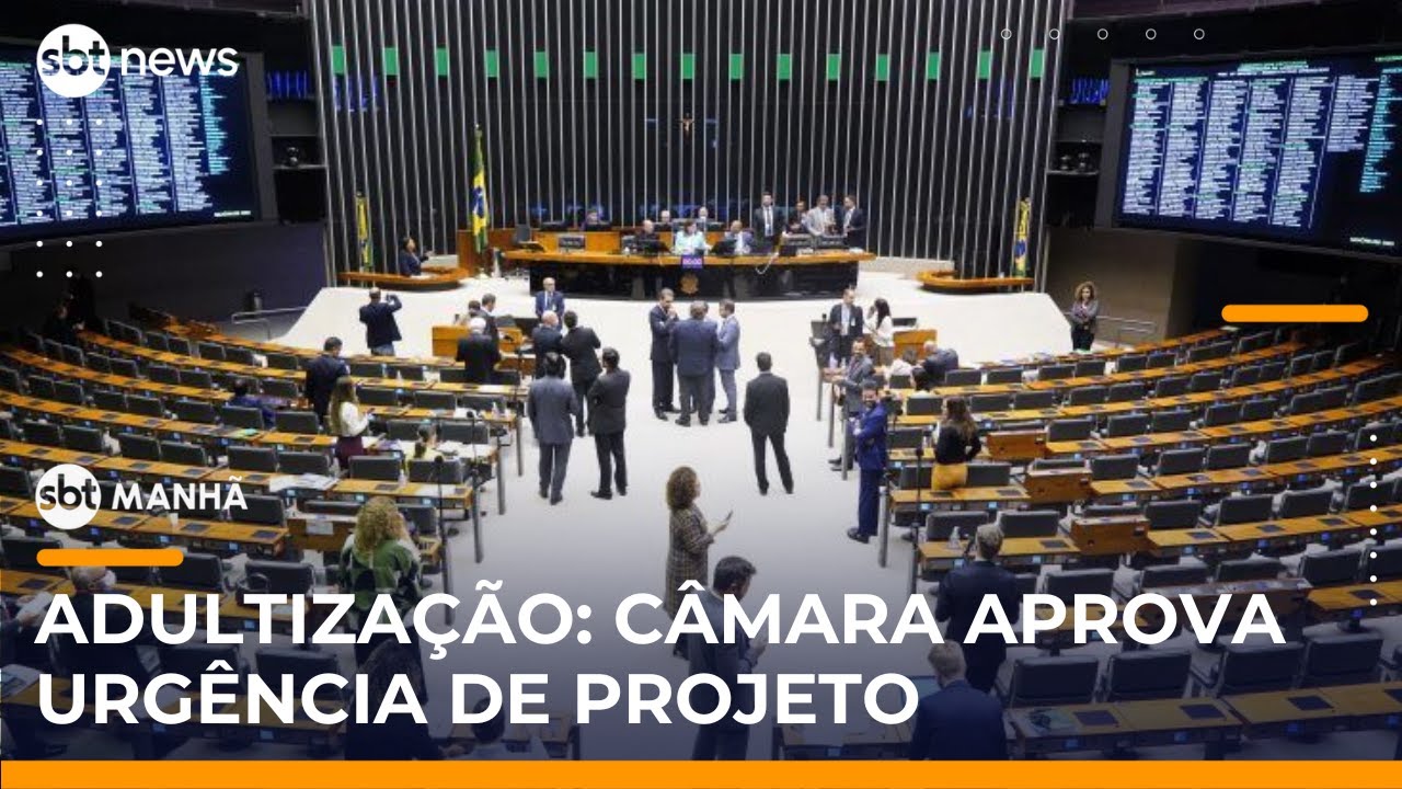 SBT Notícias: Câmara aprova urgência de projeto sobre proteção de crianças na internet
