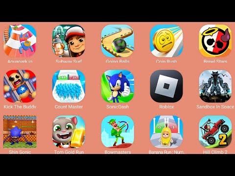 Bowmasters,Sandbox In Space,Shin Sonic,Kick The Buddy,Roblox,Sonic Dash,Subway Surf,Count Master