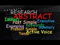 Understanding Research Abstracts