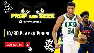 NBA PLAYER PROP PICKS FOR 10/20