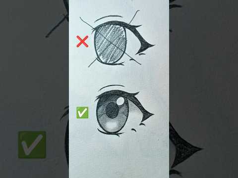 How to draw anime eyes with pencil #howtodraw #drawing #shorts #sketch #anime