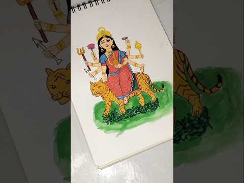 Day-4 | maa kushmandaa 🙏#shorts #navratri #art #viralshort