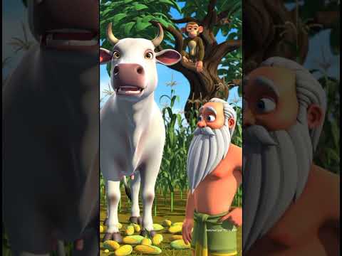 बंदर की चालाकी और किसान का गुस्सा#The Clever Monkey and the Angry Farmer#ai#viralvideo#youtubeshort