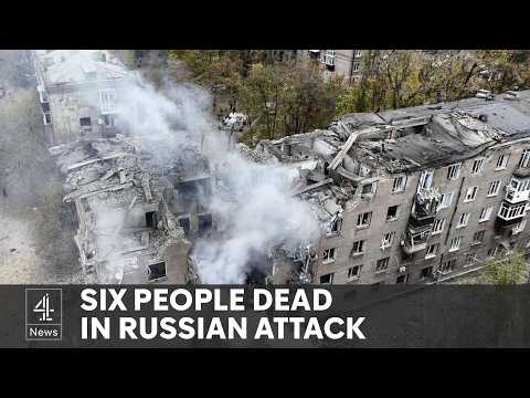 Ukraine war: At least six killed in wave of Russian missile and drone attacks