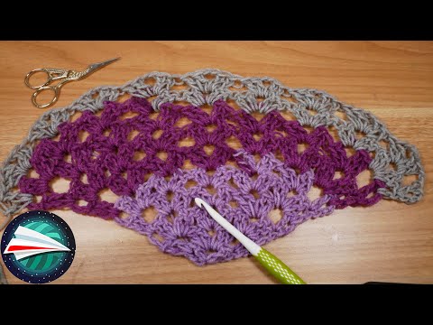 Trójkątny szal z podwójnym wzorem V | Świetny letni tutorial | Nauka szydełkowania
