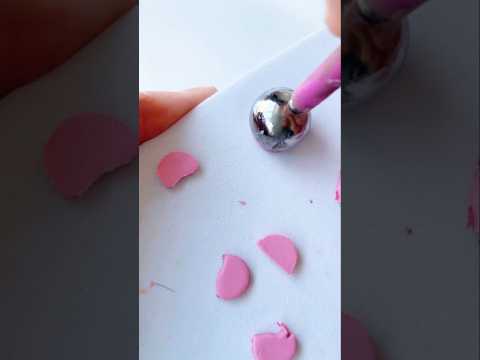 Stud Flower earrings? #shorts #trending #polymerclay #viralvideo