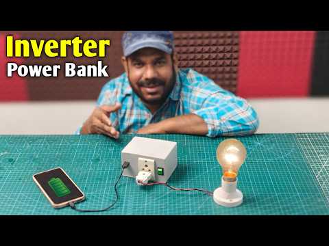 2 IN 1 Inverter + Power Bank | Portable 20w Mini Inverter घर पर कैसे बनाये