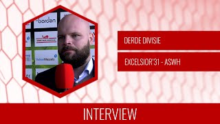 Screenshot van video Jurjan Wouda: "Goed gevoetbald en veel kansen bij elkaar gespeeld" | Excelsior'31 - ASWH