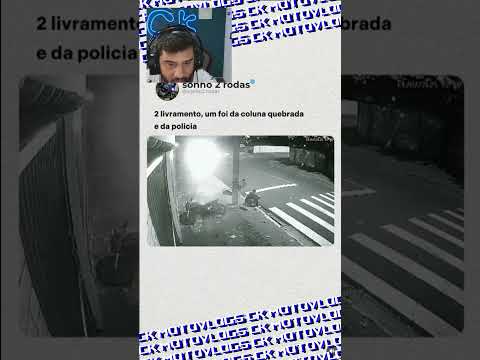 A SORTE SORRIU PRA ELE, NÃO QUEBROU A COLUNA E AINDA DEU FUGA KKKKK #motovlogs #ckmotovlogs