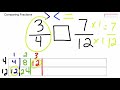 Comparing Fractions with Unlike Denominators